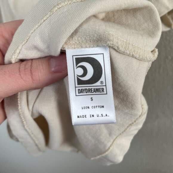 Daydreamer Womens Lucky Cherry Graphic Top Baseball Tee Small - Picture 8 of 10